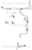 Hydraulikschlauch, Lenkung von Hydraulikpumpe nach Lenkgetriebe TRISCAN 8516 29054