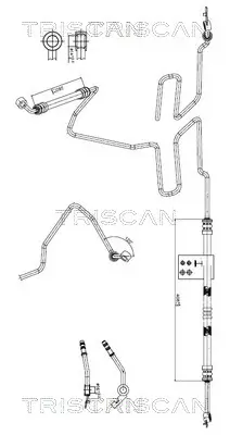 Hydraulikschlauch, Lenkung von Hydraulikpumpe nach Lenkgetriebe TRISCAN 8516 29064 Bild Hydraulikschlauch, Lenkung von Hydraulikpumpe nach Lenkgetriebe TRISCAN 8516 29064