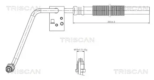 Hydraulikschlauch, Lenkung von Lenkgetriebe nach Ausgleichsbehälter TRISCAN 8516 29066