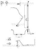 Hydraulikschlauch, Lenkung von Hydraulikpumpe nach Lenkgetriebe TRISCAN 8516 29070