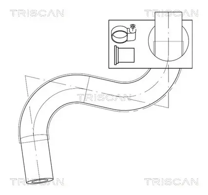 Hydraulikschlauch, Lenkung vom Ölkühler zum Ölbehälter TRISCAN 8516 29072 Bild Hydraulikschlauch, Lenkung vom Ölkühler zum Ölbehälter TRISCAN 8516 29072