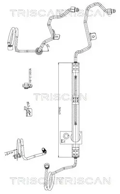 Hydraulikschlauch, Lenkung von Hydraulikpumpe nach Lenkgetriebe TRISCAN 8516 29073
