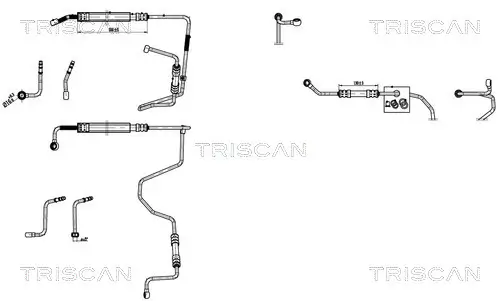 Hydraulikschlauch, Lenkung von Hydraulikpumpe nach Lenkgetriebe TRISCAN 8516 29075