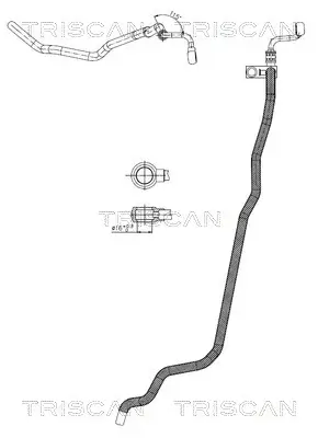 Hydraulikschlauch, Lenkung von Lenkgetriebenach Kühlrohr TRISCAN 8516 29089 Bild Hydraulikschlauch, Lenkung von Lenkgetriebenach Kühlrohr TRISCAN 8516 29089