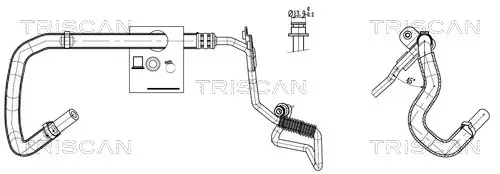 Hydraulikschlauch, Lenkung von Lenkgetriebe nach Ausgleichsbehälter TRISCAN 8516 29092 Bild Hydraulikschlauch, Lenkung von Lenkgetriebe nach Ausgleichsbehälter TRISCAN 8516 29092