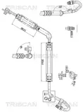 Hydraulikschlauch, Lenkung von Hydraulikpumpe nach Lenkgetriebe TRISCAN 8516 29096