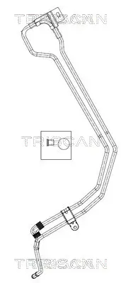 Hydraulikschlauch, Lenkung von Lenkgetriebe nach Ausgleichsbehälter TRISCAN 8516 43002