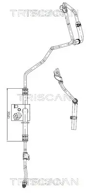 Hydraulikschlauch, Lenkung von Lenkgetriebe nach Ausgleichsbehälter TRISCAN 8516 43003 Bild Hydraulikschlauch, Lenkung von Lenkgetriebe nach Ausgleichsbehälter TRISCAN 8516 43003