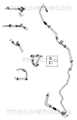Hydraulikschlauch, Lenkung von Lenkgetriebe nach Ausgleichsbehälter TRISCAN 8516 43005 Bild Hydraulikschlauch, Lenkung von Lenkgetriebe nach Ausgleichsbehälter TRISCAN 8516 43005