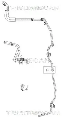 Hydraulikschlauch, Lenkung von Lenkgetriebenach Kühlrohr TRISCAN 8516 43010