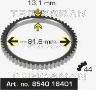 Sensorring, ABS TRISCAN 8540 16401