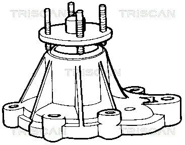 Wasserpumpe, Motorkühlung TRISCAN 8600 13863 Bild Wasserpumpe, Motorkühlung TRISCAN 8600 13863