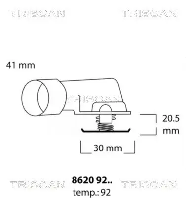 Thermostat, Kühlmittel TRISCAN 8620 9292