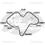 Zahnriemen TRISCAN 8645 5476XS