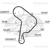 Zahnriemen TRISCAN 8645 5559XS Bild Zahnriemen TRISCAN 8645 5559XS
