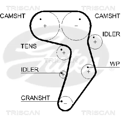 Zahnriemen TRISCAN 8645 5607XS Bild Zahnriemen TRISCAN 8645 5607XS