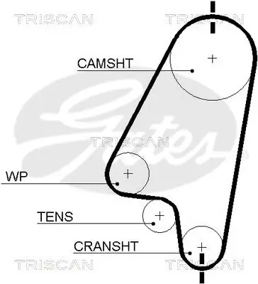 Zahnriemensatz TRISCAN 8647 24009 Bild Zahnriemensatz TRISCAN 8647 24009