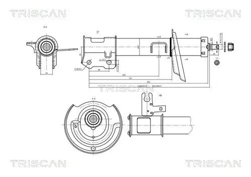 Stoßdämpfer TRISCAN 8705 24104 Bild Stoßdämpfer TRISCAN 8705 24104