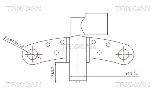 Impulsgeber, Kurbelwelle TRISCAN 8855 25102