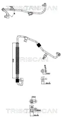 Hochdruck-/Niederdruckleitung, Klimaanlage TRISCAN 9010 10002