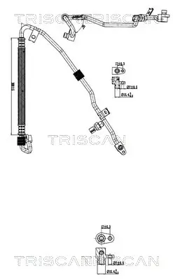 Hochdruck-/Niederdruckleitung, Klimaanlage TRISCAN 9010 10003 Bild Hochdruck-/Niederdruckleitung, Klimaanlage TRISCAN 9010 10003