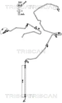 Hochdruck-/Niederdruckleitung, Klimaanlage vorne TRISCAN 9010 10004
