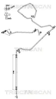 Hochdruck-/Niederdruckleitung, Klimaanlage TRISCAN 9010 10007 Bild Hochdruck-/Niederdruckleitung, Klimaanlage TRISCAN 9010 10007