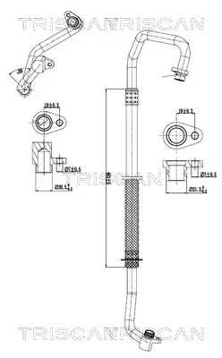 Hochdruck-/Niederdruckleitung, Klimaanlage TRISCAN 9010 10010