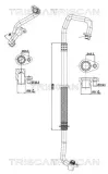 Hochdruck-/Niederdruckleitung, Klimaanlage TRISCAN 9010 10010