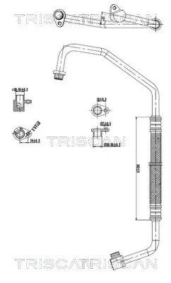 Hochdruck-/Niederdruckleitung, Klimaanlage TRISCAN 9010 10011