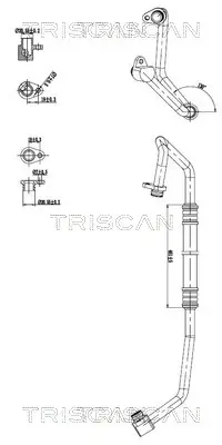 Hochdruck-/Niederdruckleitung, Klimaanlage TRISCAN 9010 10013