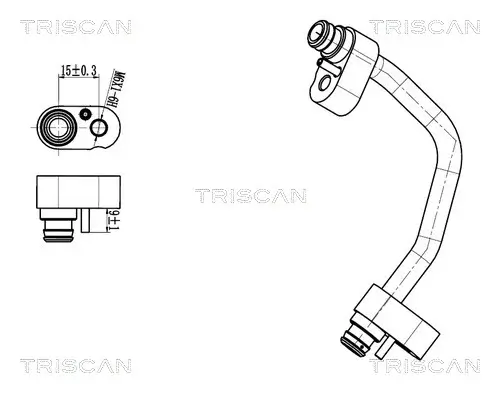 Hochdruck-/Niederdruckleitung, Klimaanlage hinten TRISCAN 9010 10018 Bild Hochdruck-/Niederdruckleitung, Klimaanlage hinten TRISCAN 9010 10018