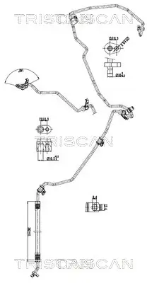 Hochdruck-/Niederdruckleitung, Klimaanlage TRISCAN 9010 10020 Bild Hochdruck-/Niederdruckleitung, Klimaanlage TRISCAN 9010 10020
