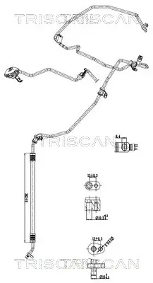 Hochdruck-/Niederdruckleitung, Klimaanlage TRISCAN 9010 10021