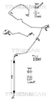 Hochdruck-/Niederdruckleitung, Klimaanlage TRISCAN 9010 10023