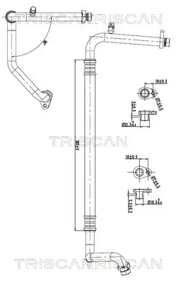 Hochdruck-/Niederdruckleitung, Klimaanlage vorne TRISCAN 9010 10026 Bild Hochdruck-/Niederdruckleitung, Klimaanlage vorne TRISCAN 9010 10026