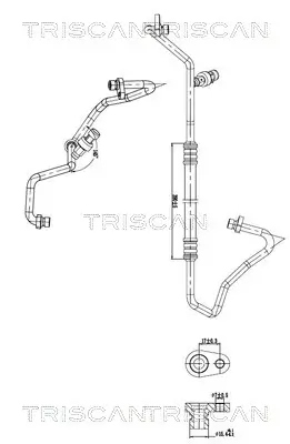 Hochdruck-/Niederdruckleitung, Klimaanlage TRISCAN 9010 10027 Bild Hochdruck-/Niederdruckleitung, Klimaanlage TRISCAN 9010 10027