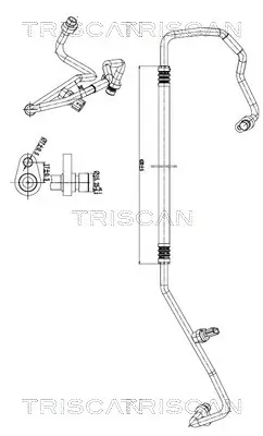 Hochdruck-/Niederdruckleitung, Klimaanlage TRISCAN 9010 10028 Bild Hochdruck-/Niederdruckleitung, Klimaanlage TRISCAN 9010 10028