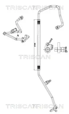 Hochdruck-/Niederdruckleitung, Klimaanlage TRISCAN 9010 10029