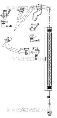 Hochdruck-/Niederdruckleitung, Klimaanlage vorne TRISCAN 9010 10031 Bild Hochdruck-/Niederdruckleitung, Klimaanlage vorne TRISCAN 9010 10031