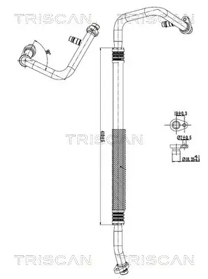 Hochdruck-/Niederdruckleitung, Klimaanlage hinten TRISCAN 9010 10032 Bild Hochdruck-/Niederdruckleitung, Klimaanlage hinten TRISCAN 9010 10032