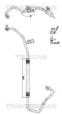 Hochdruck-/Niederdruckleitung, Klimaanlage TRISCAN 9010 10033 Bild Hochdruck-/Niederdruckleitung, Klimaanlage TRISCAN 9010 10033