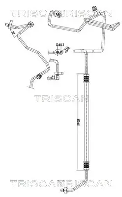Hochdruck-/Niederdruckleitung, Klimaanlage TRISCAN 9010 10035