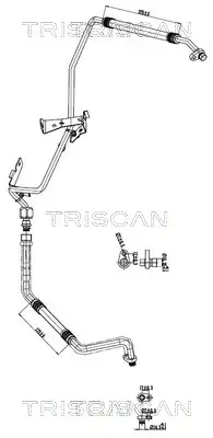 Hochdruck-/Niederdruckleitung, Klimaanlage TRISCAN 9010 10038