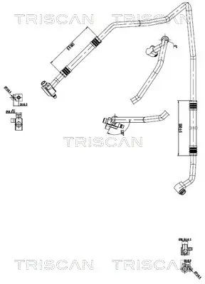 Hochdruck-/Niederdruckleitung, Klimaanlage TRISCAN 9010 10041