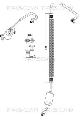 Hochdruck-/Niederdruckleitung, Klimaanlage TRISCAN 9010 10047 Bild Hochdruck-/Niederdruckleitung, Klimaanlage TRISCAN 9010 10047