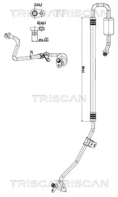 Hochdruck-/Niederdruckleitung, Klimaanlage TRISCAN 9010 10048 Bild Hochdruck-/Niederdruckleitung, Klimaanlage TRISCAN 9010 10048