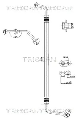Hochdruck-/Niederdruckleitung, Klimaanlage TRISCAN 9010 10049 Bild Hochdruck-/Niederdruckleitung, Klimaanlage TRISCAN 9010 10049