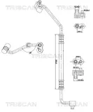 Hochdruck-/Niederdruckleitung, Klimaanlage TRISCAN 9010 11002