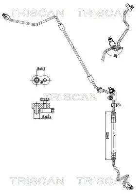 Hochdruck-/Niederdruckleitung, Klimaanlage TRISCAN 9010 11009 Bild Hochdruck-/Niederdruckleitung, Klimaanlage TRISCAN 9010 11009